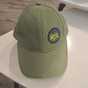 Green Kids Hat with Car Patch